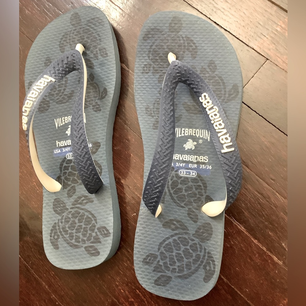 Vilebrequin for Havaianas flip flops youth size 3-4